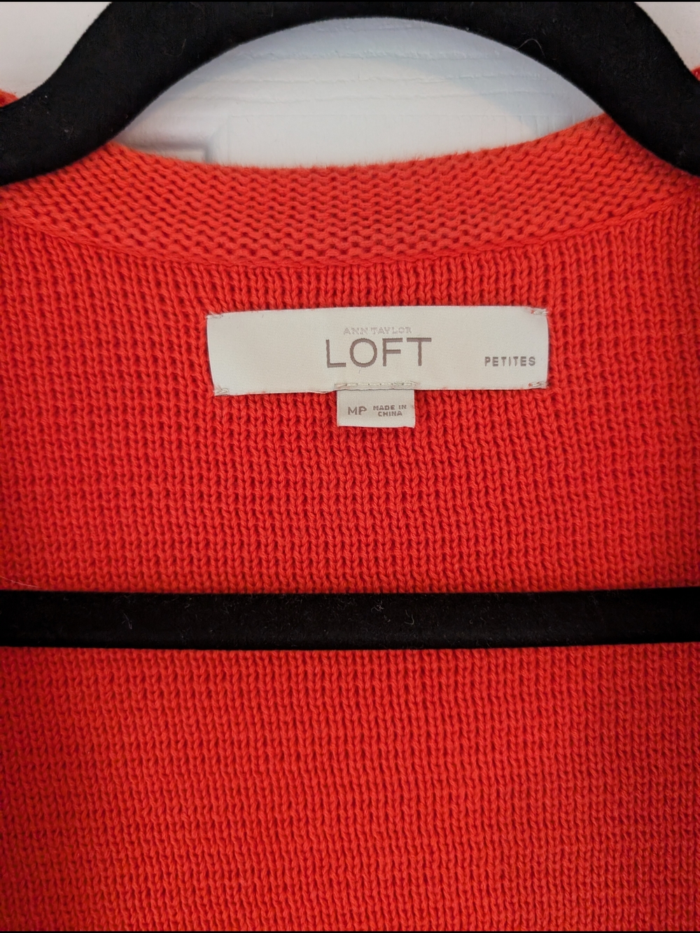 LOFT Red Open-Front Textured Jacket - Picture 4 of 4